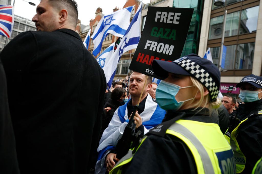 Why is Britain’s far-right hero attending Pro-Israel rallies?